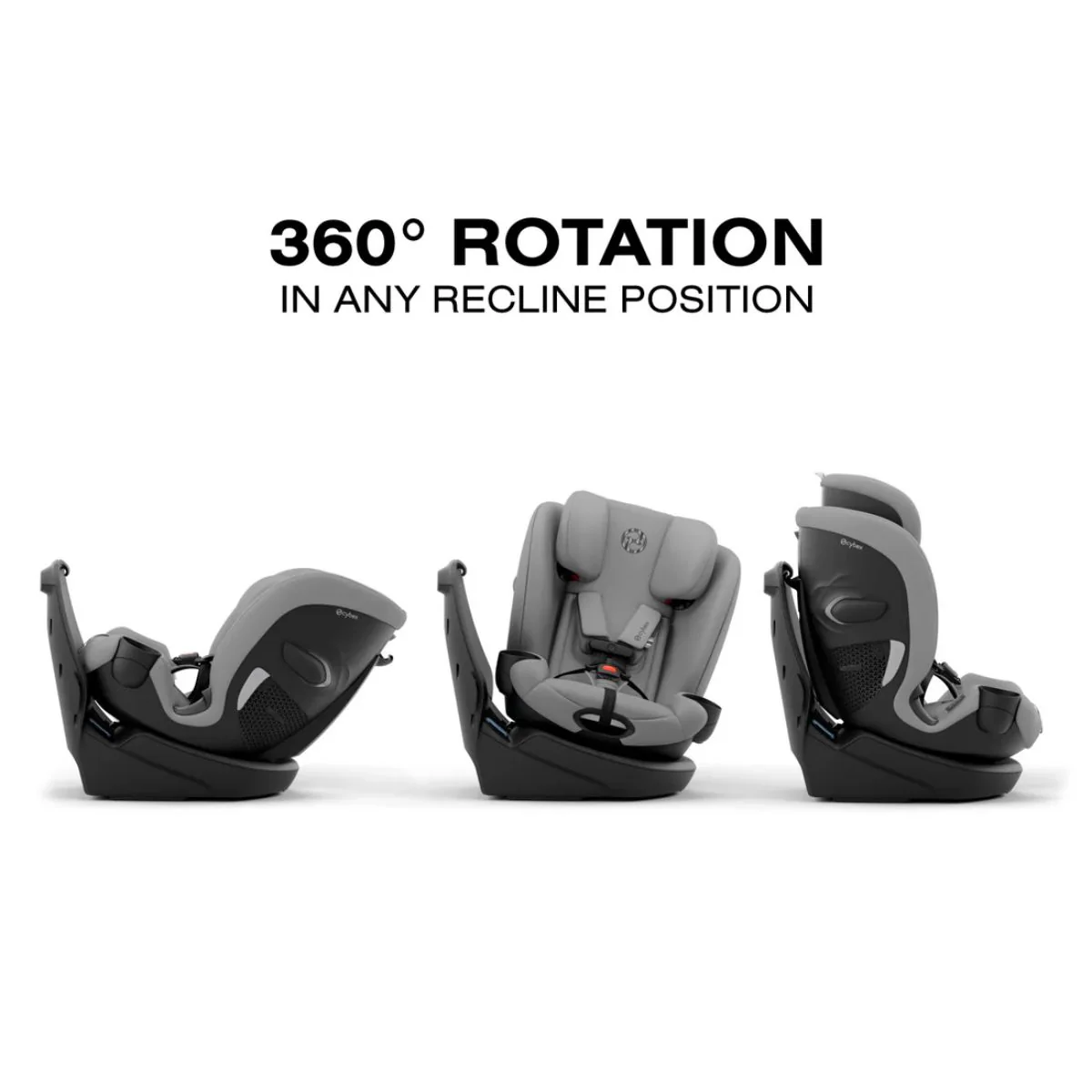 CYBEX Callisto G 360 Select Rotating All-in-One Convertible Car Seat Grey - Image 2
