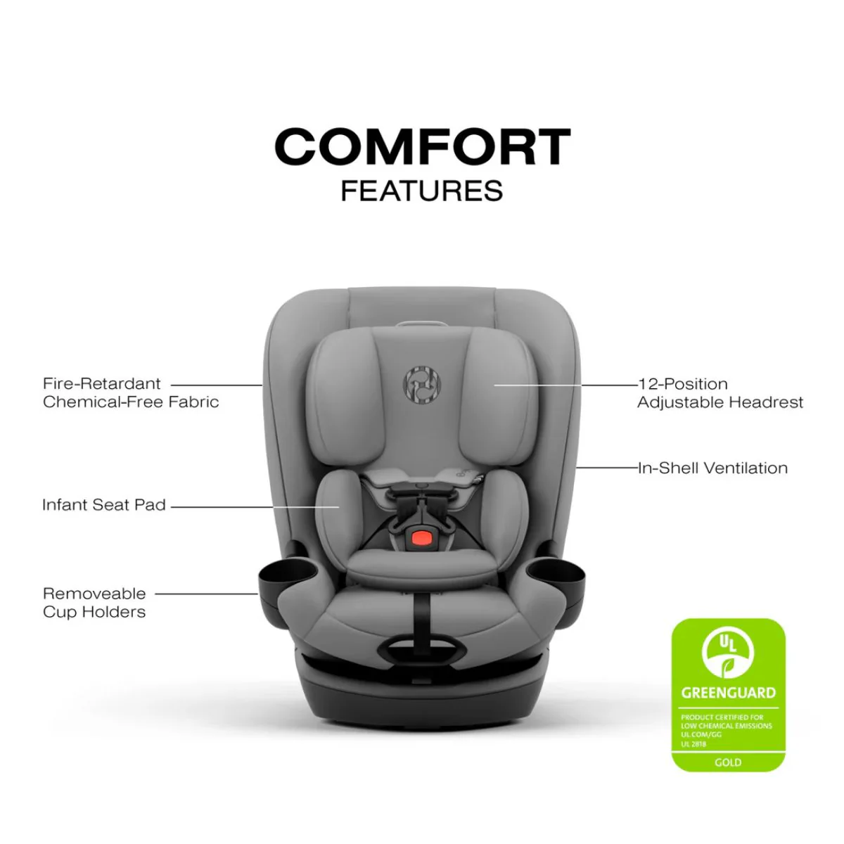 CYBEX Callisto G 360 Select Rotating All-in-One Convertible Car Seat Grey - Image 3