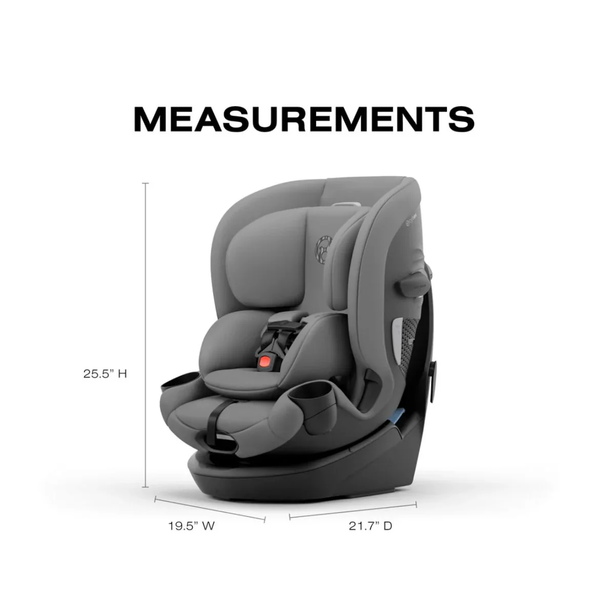 CYBEX Callisto G 360 Select Rotating All-in-One Convertible Car Seat Grey - Image 5