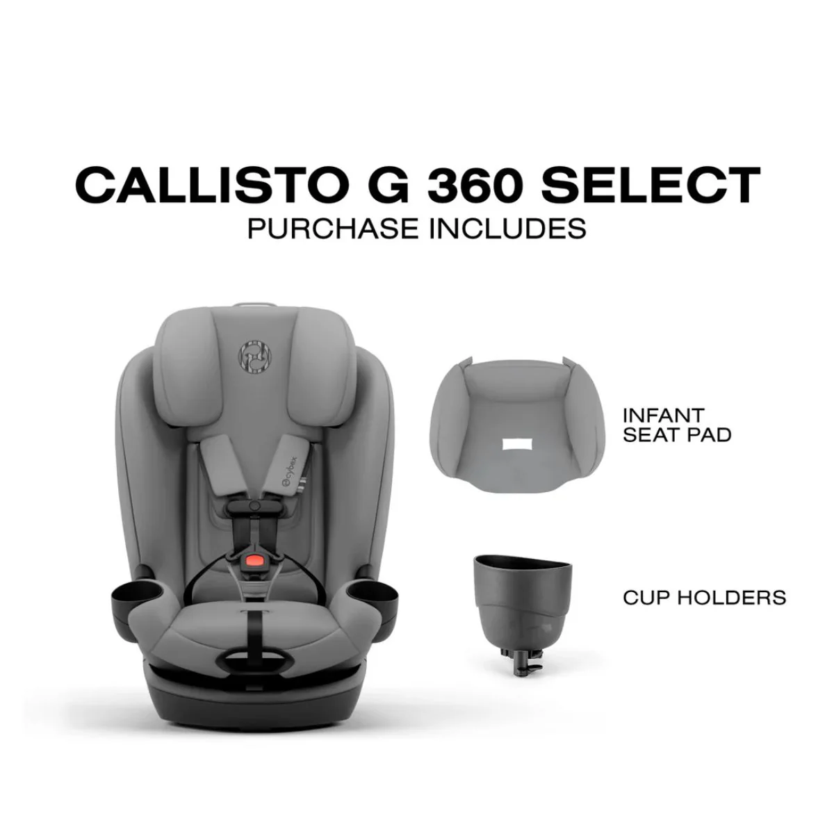 CYBEX Callisto G 360 Select Rotating All-in-One Convertible Car Seat Grey - Image 6