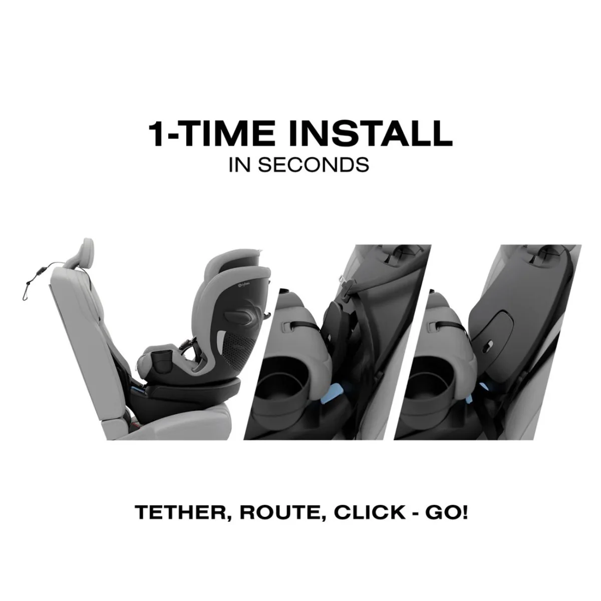 CYBEX Callisto G 360 Select Rotating All-in-One Convertible Car Seat Grey - Image 7