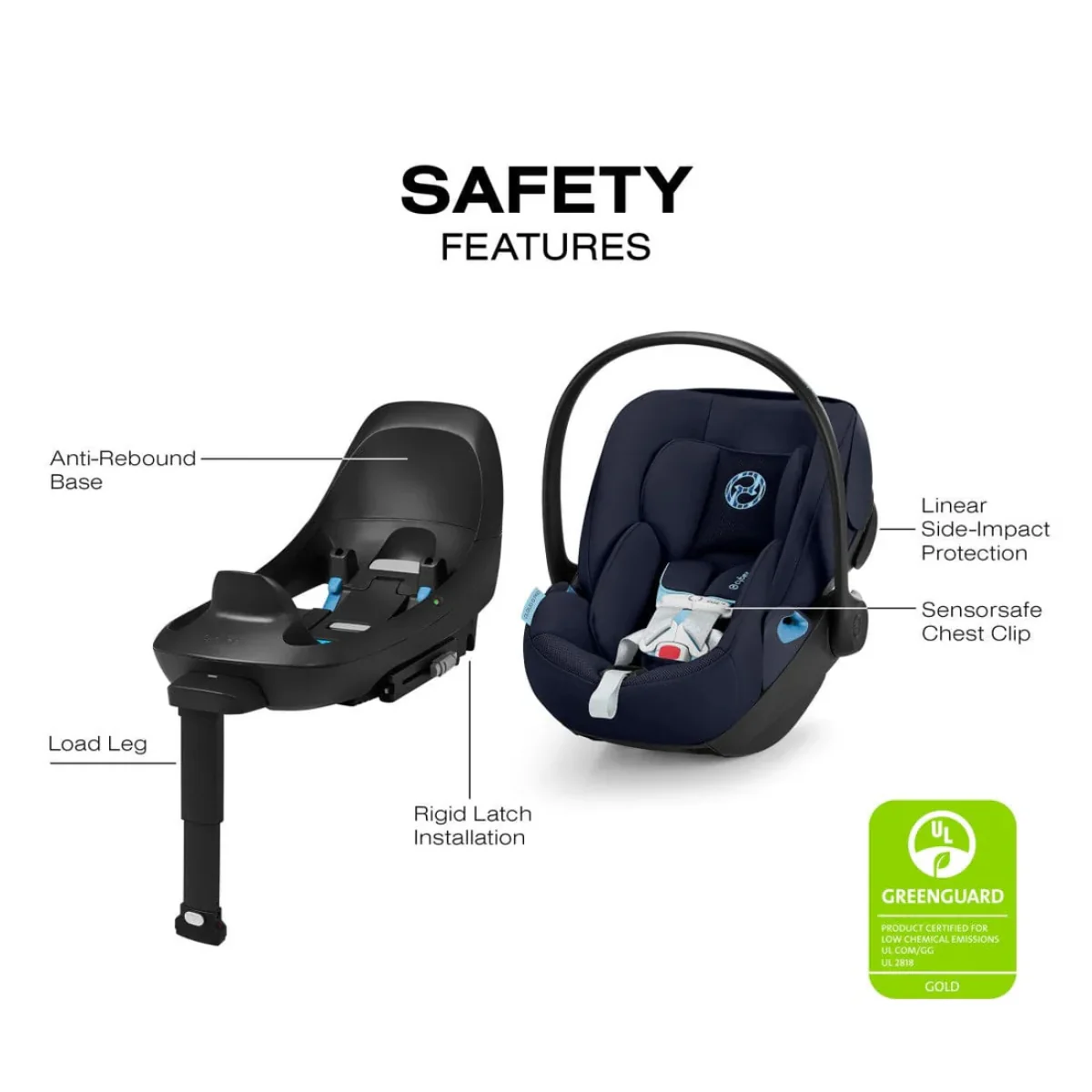 CYBEX Cloud G Pro Comfort Extend Infant Car Seat - Ocean Blue - Image 5