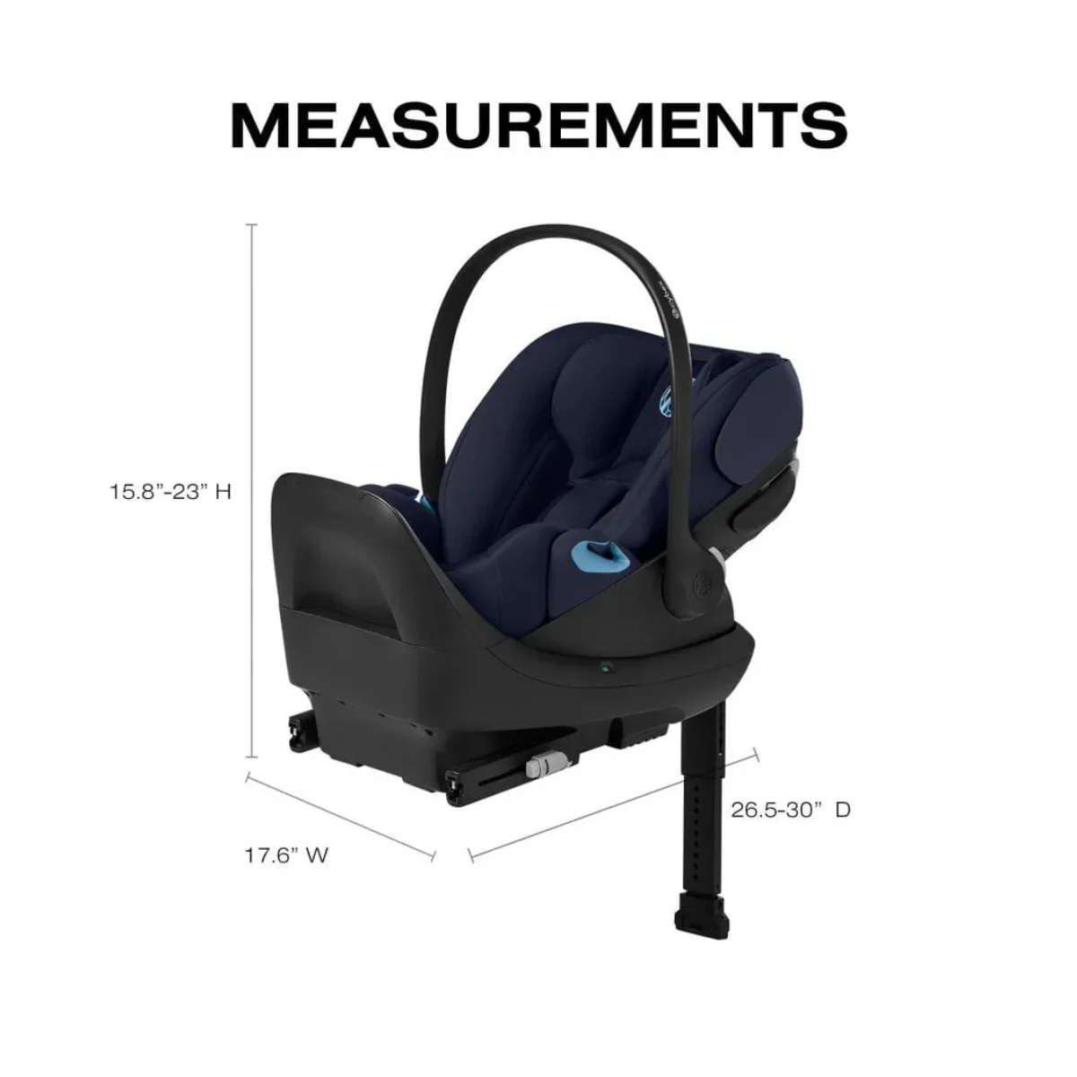 CYBEX Cloud G Pro Comfort Extend Infant Car Seat - Ocean Blue - Image 7