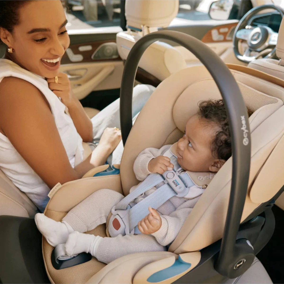 CYBEX Cloud G Pro Comfort Extend Infant Car Seat - Stone Grey - Image 11