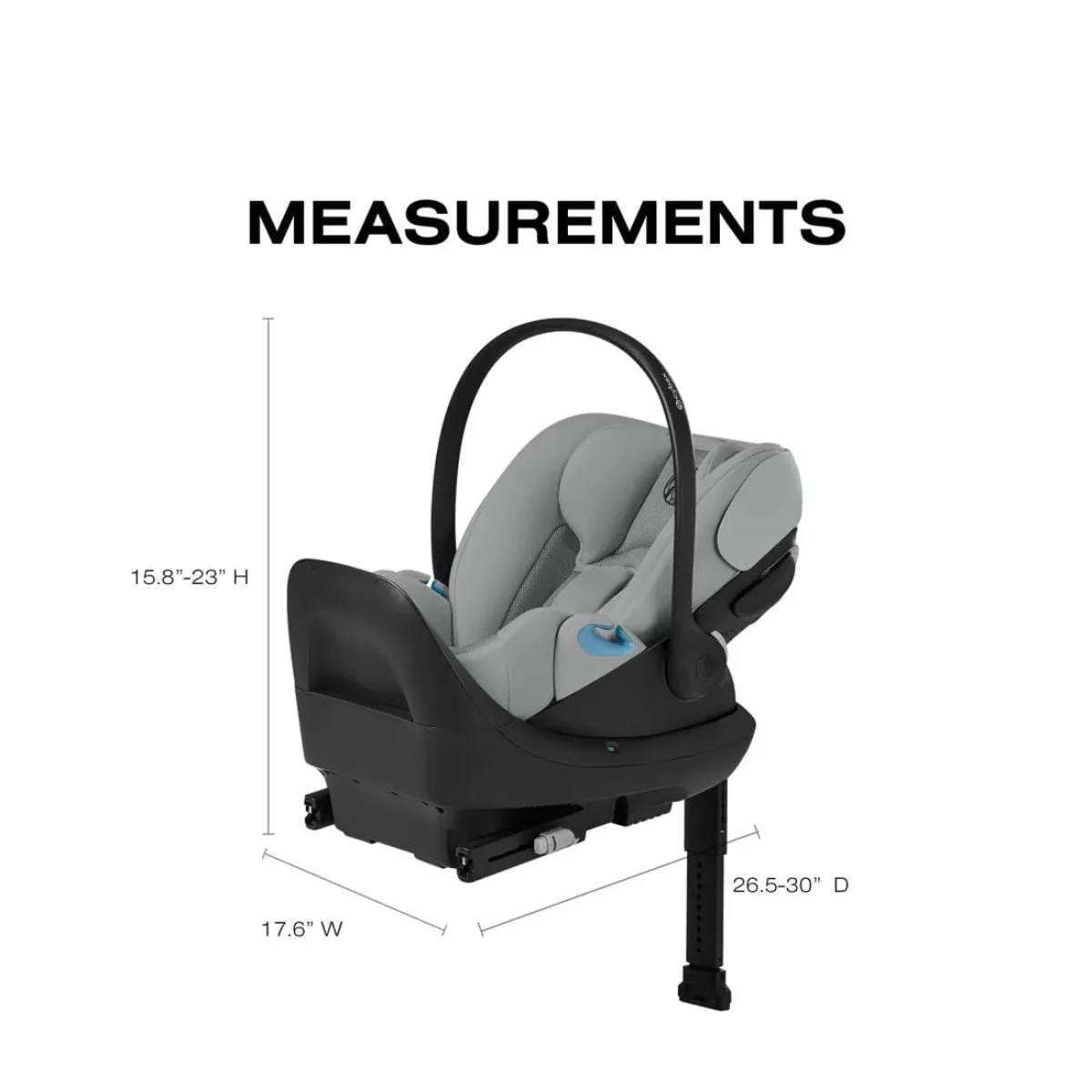 CYBEX Cloud G Pro Comfort Extend Infant Car Seat - Stone Grey - Image 8