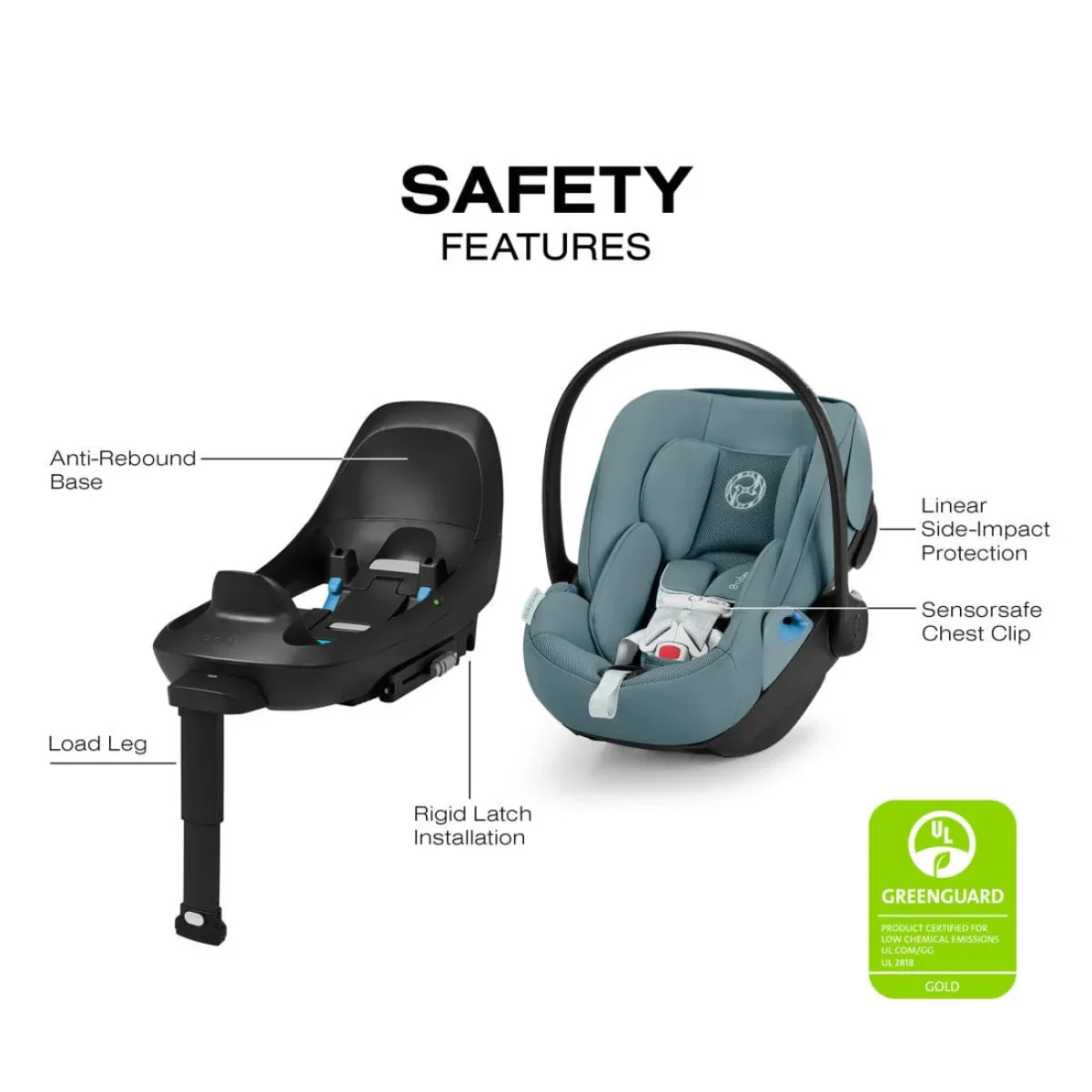 CYBEX Cloud G Pro Comfort Extend Infant Car Seat - Stormy Blue - Image 8