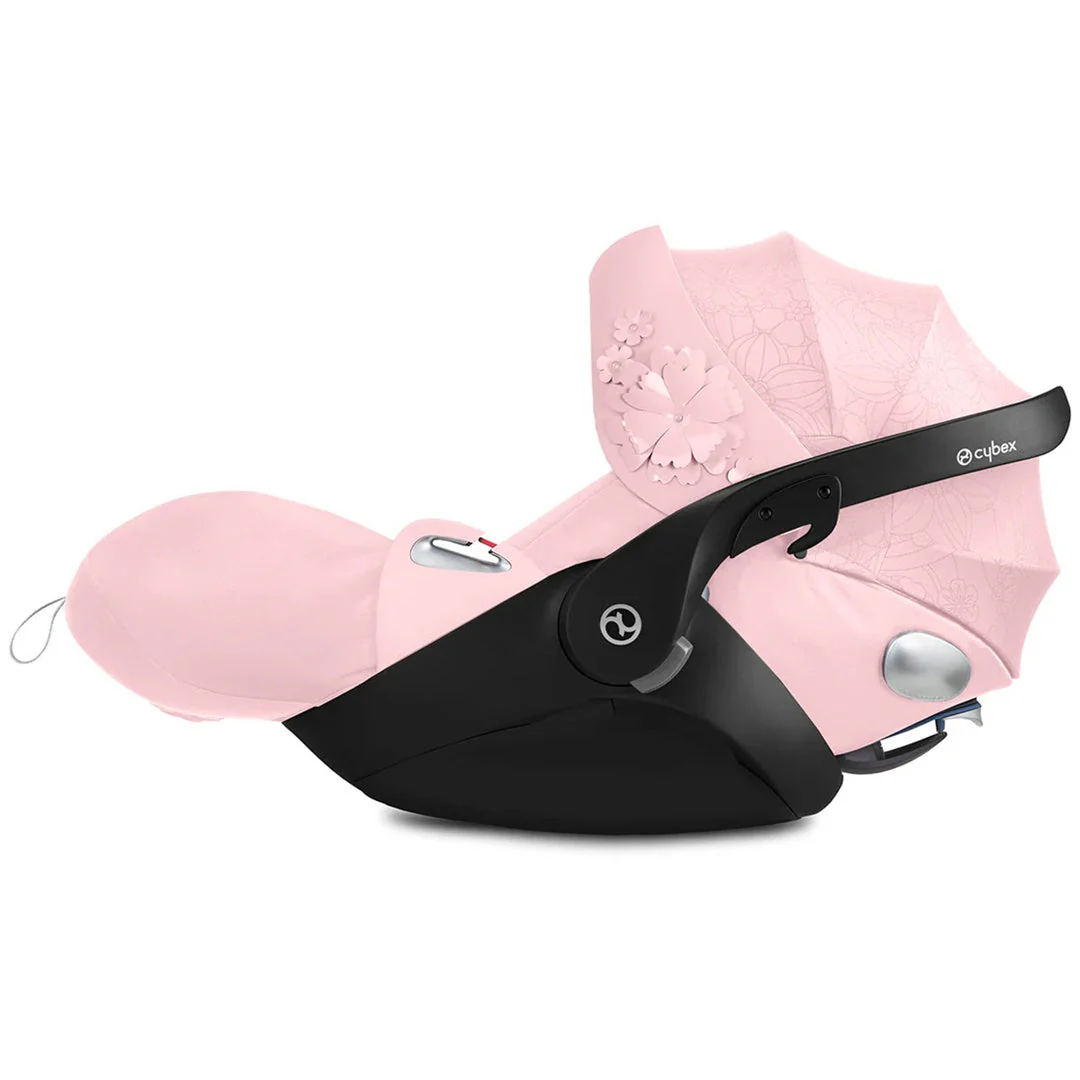 Cybex Cloud Q SensorSafe Infant Car Seat Simply Flowers Pink - Image 4