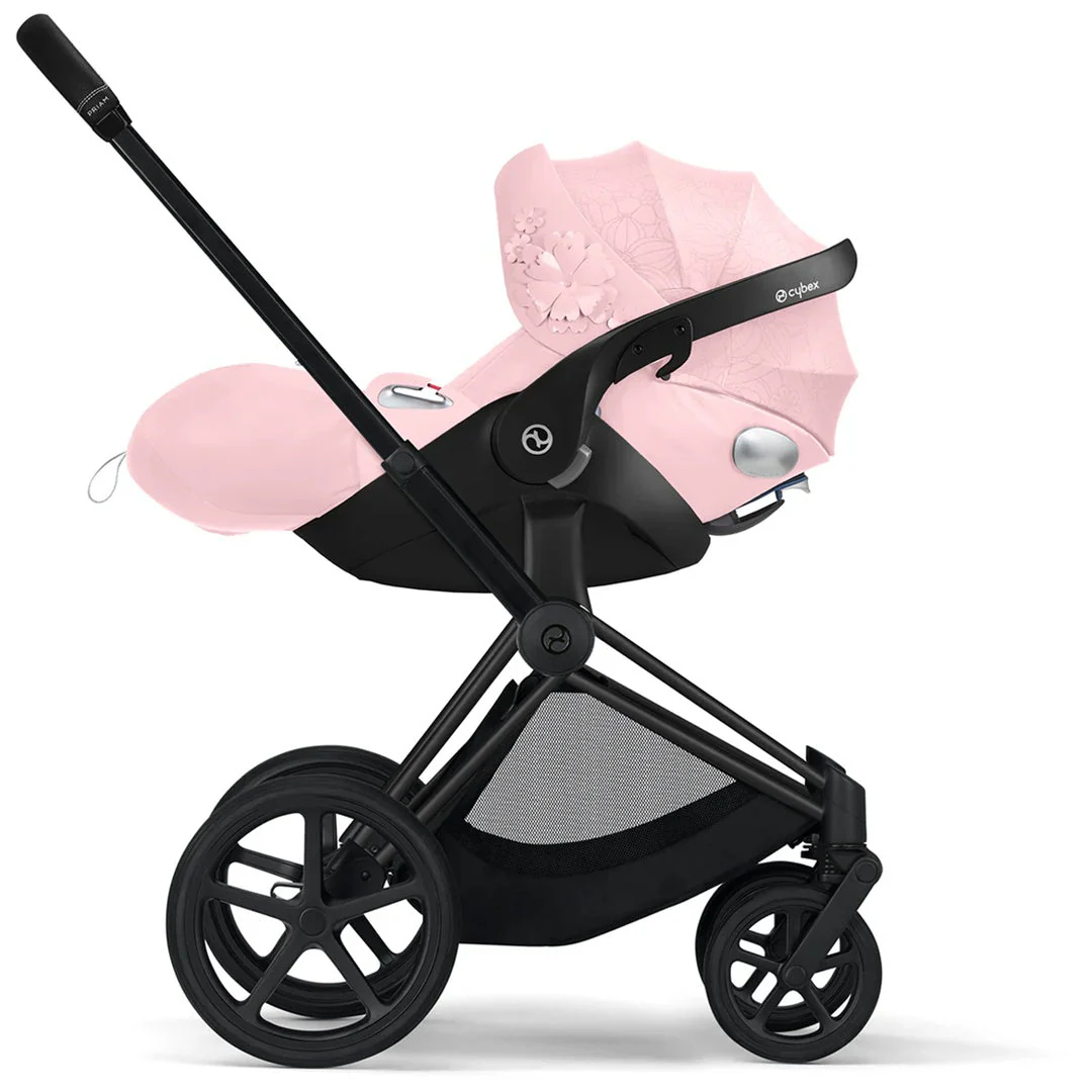Cybex Cloud Q SensorSafe Infant Car Seat Simply Flowers Pink - Image 5
