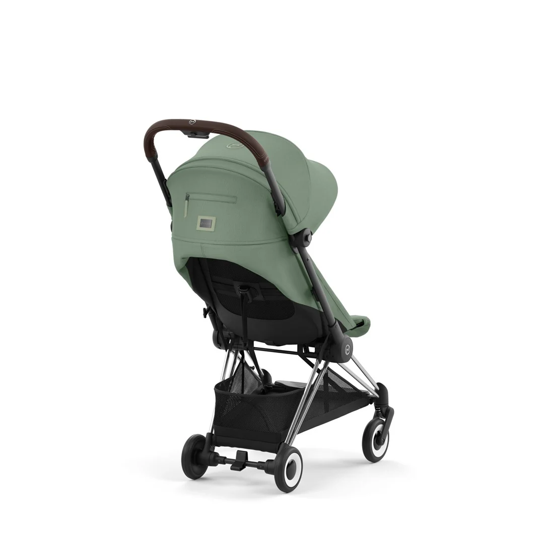 Cybex Coya Compact Stroller - Chrome /Leaf Green - Image 7