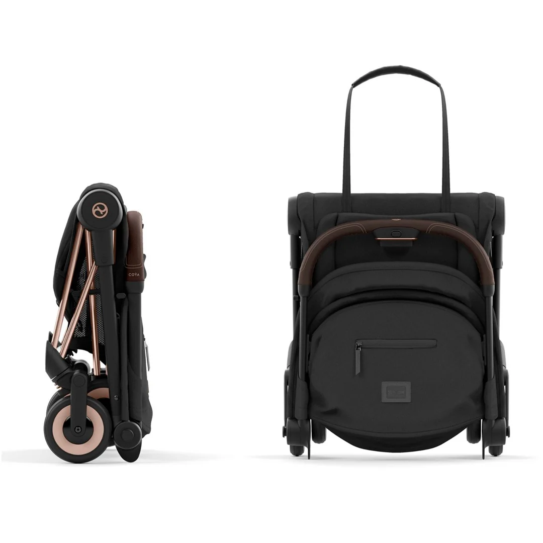 Cybex Coya Compact Stroller - Rose Gold / Cozy Beige - Image 6