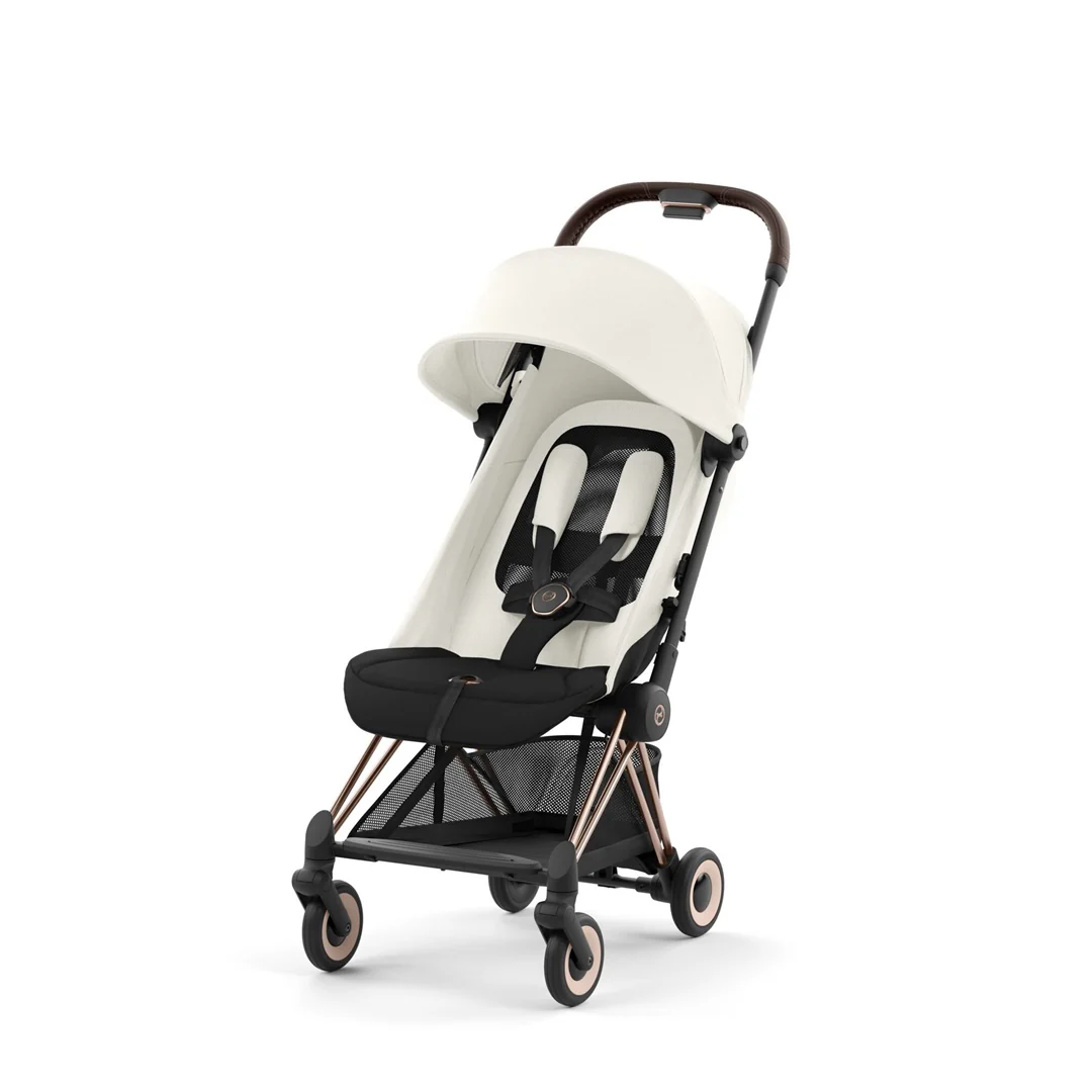 Cybex Coya Compact Stroller - Rose Gold / Off White - Image 4