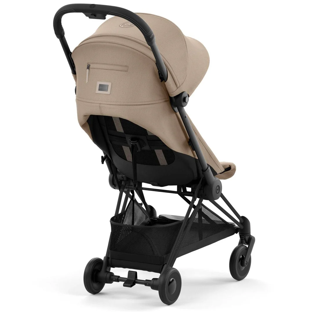 Cybex Coya Compact Stroller - Matte Black/Cozy Beige - Image 5