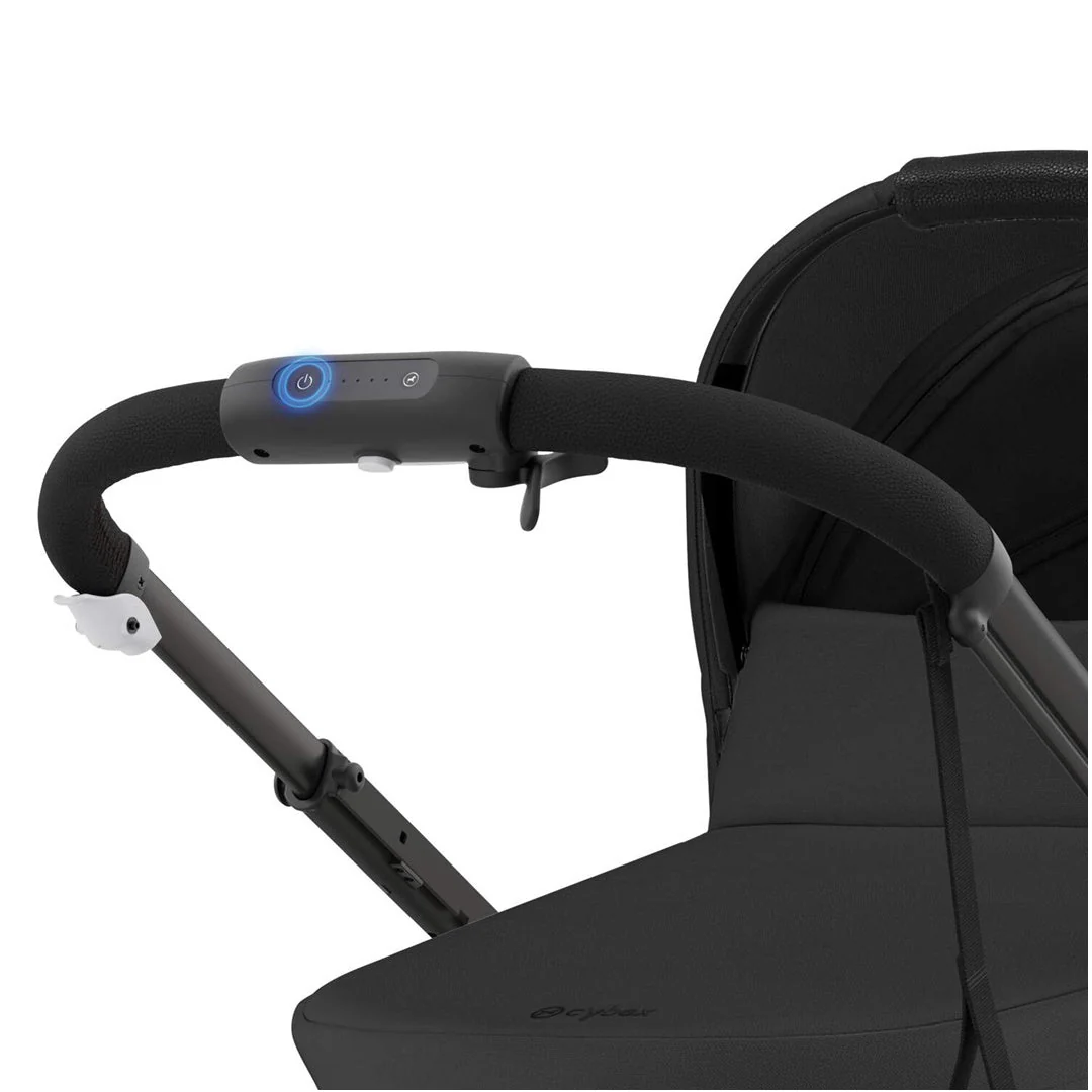 Cybex E - Gazelle S Stroller - Black Frame/ Moon Black Seat - Image 3