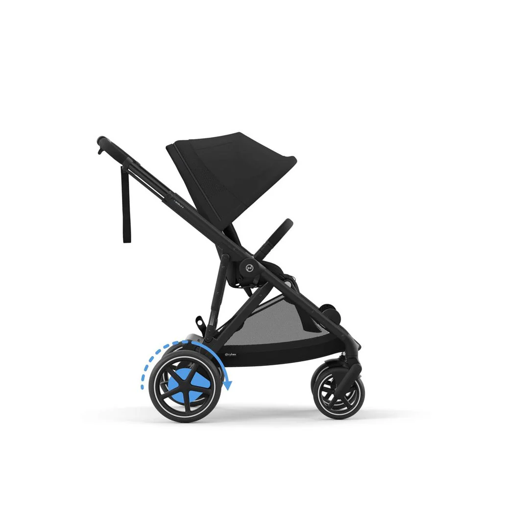 Cybex E - Gazelle S Stroller - Black Frame/ Moon Black Seat - Image 7