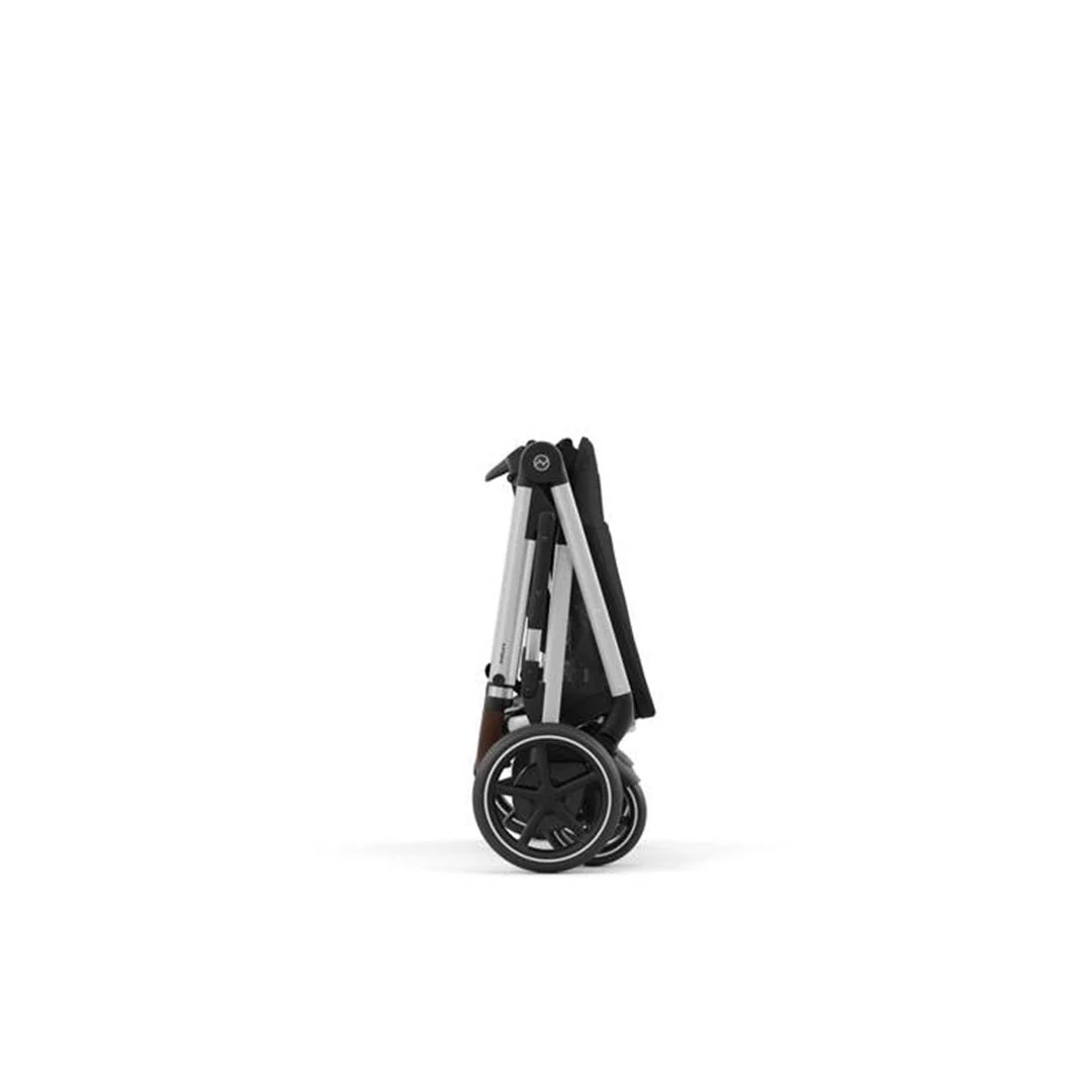 Cybex E - Gazelle S Stroller - Silver Frame/ Moon Black Seat - Image 9