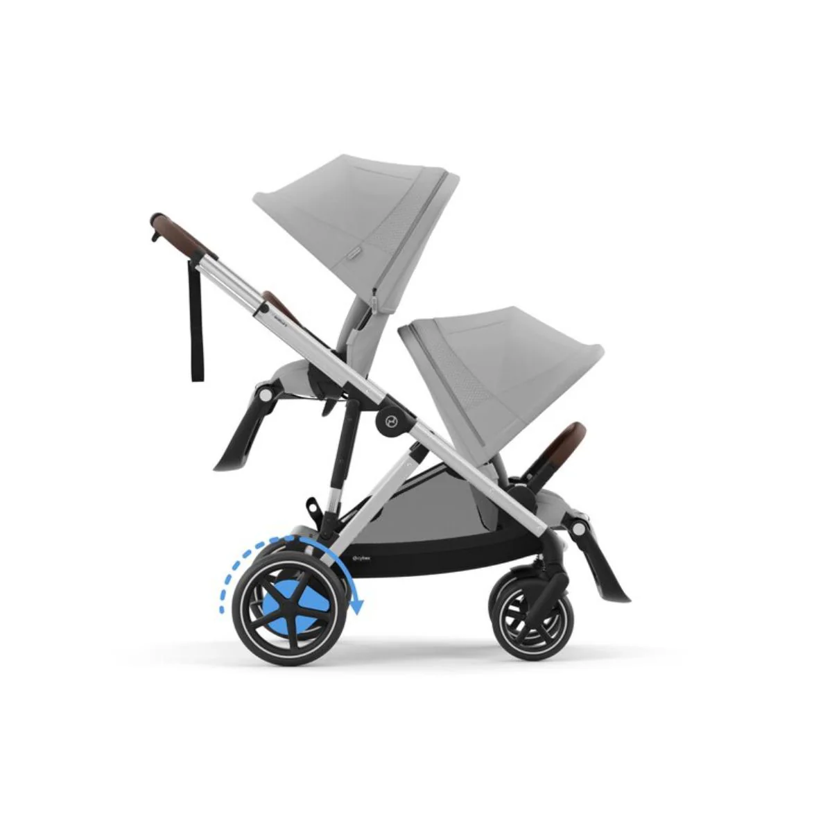 Cybex E - Gazelle S Stroller - Silver Frame/ Stone Grey Seat - Image 7