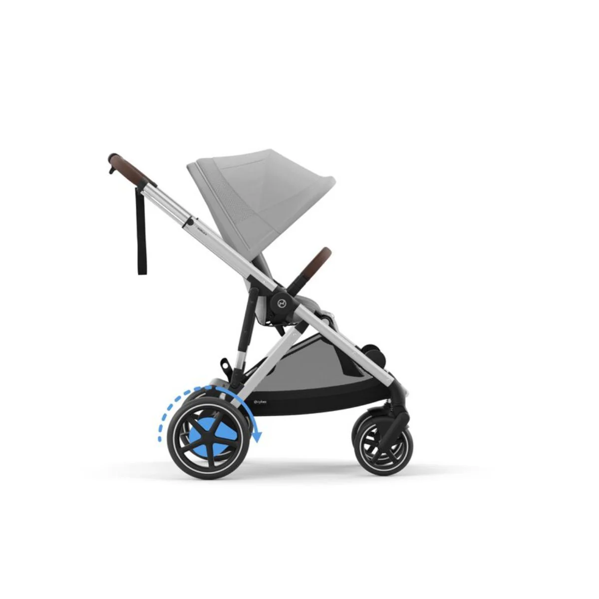 Cybex E - Gazelle S Stroller - Silver Frame/ Stone Grey Seat - Image 8
