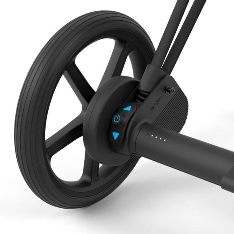 Cybex E-Priam 2 Stroller Frame - Matte Black/Black - Image 4