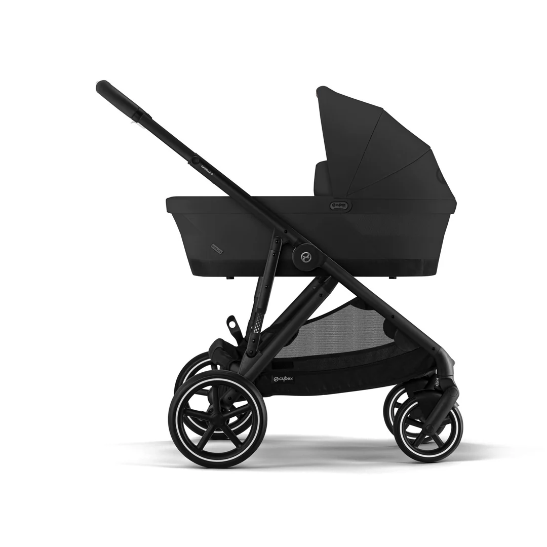 Cybex Gazelle S Single-to-Double Stroller - Black Frame / Moon Black - Image 3