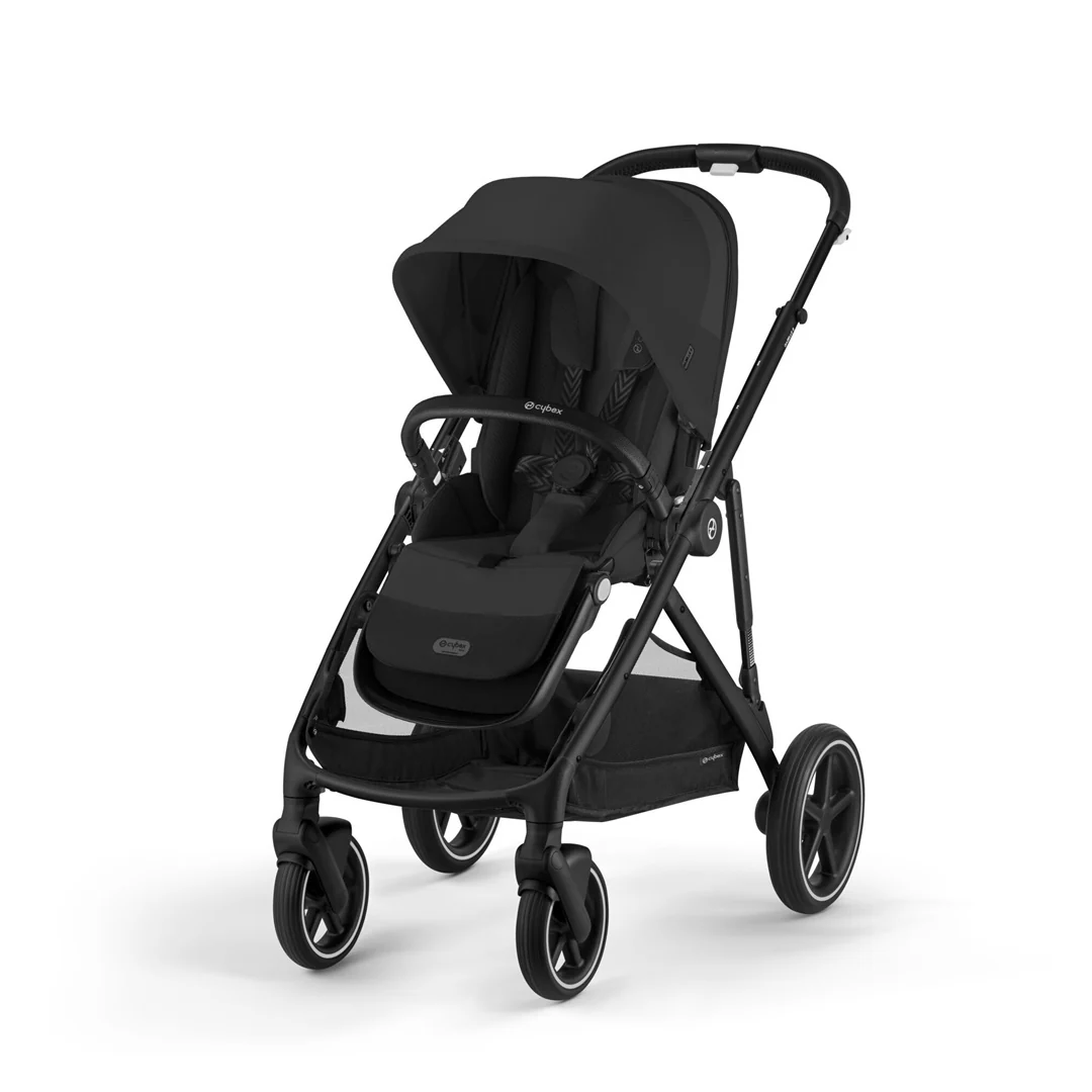 Cybex Gazelle S Single-to-Double Stroller - Black Frame / Moon Black - Image 5