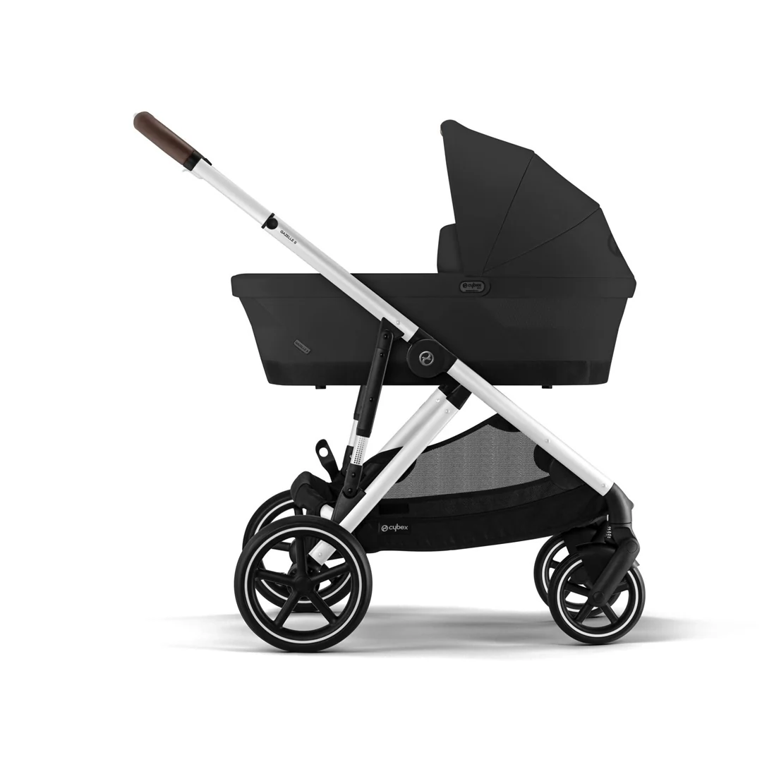 Cybex Gazelle S Single-to-Double Stroller - Silver Frame / Moon Black - Image 4
