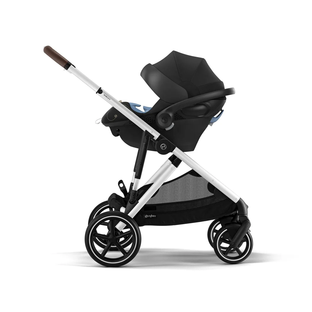 Cybex Gazelle S Single-to-Double Stroller - Silver Frame / Moon Black - Image 5