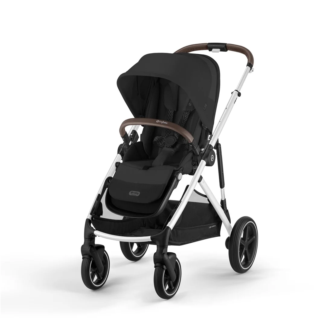 Cybex Gazelle S Single-to-Double Stroller - Silver Frame / Moon Black - Image 7