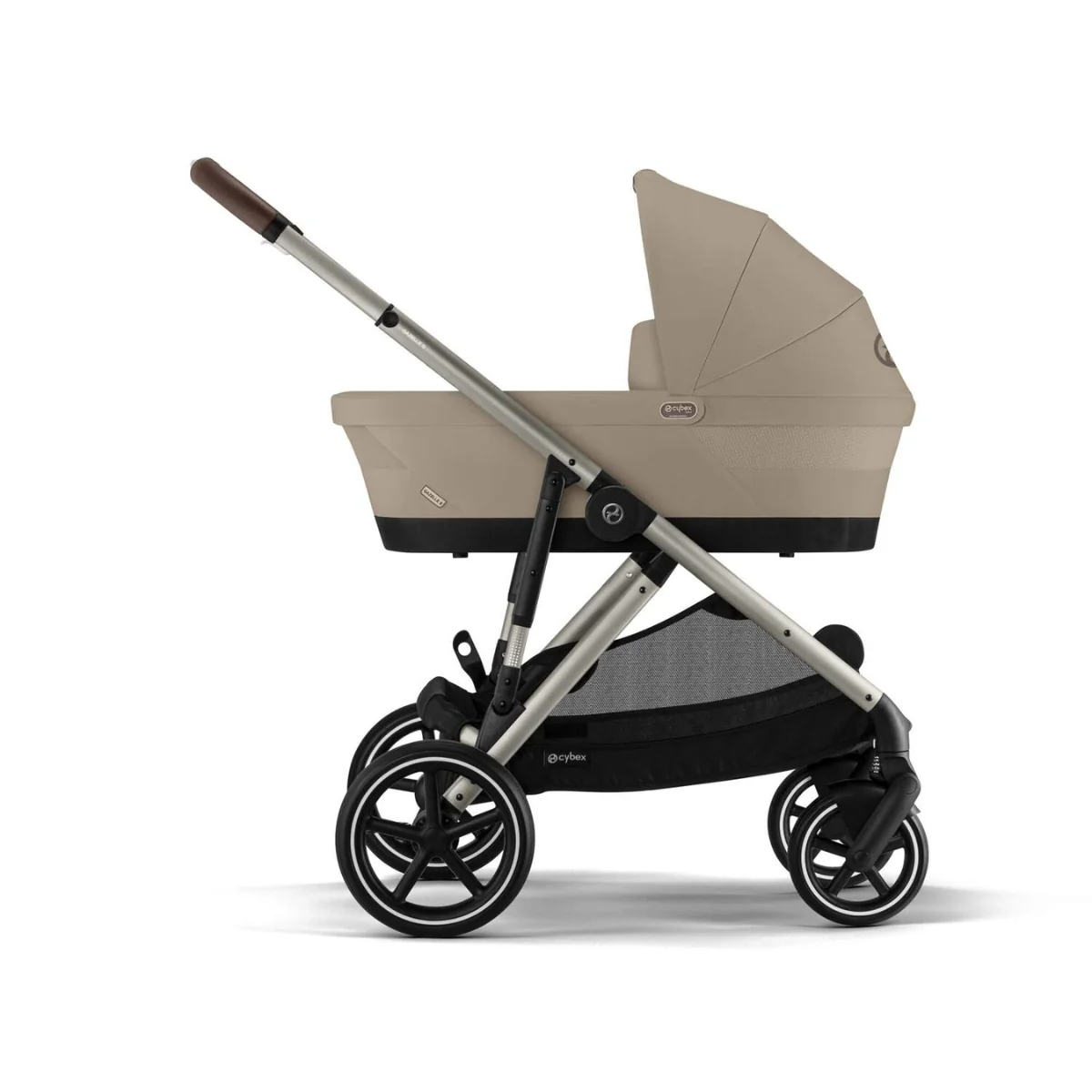 Cybex Gazelle S Single-to-Double Stroller - Taupe Frame / Almond Beige - Image 3