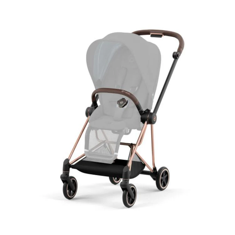 Cybex Mios 3 Stroller Frame - Rose Gold/Brown - Image 2