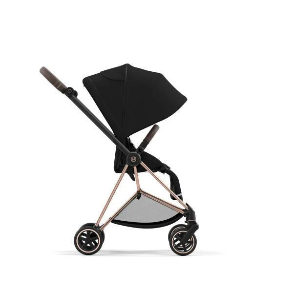 Cybex Mios 3 Stroller - Rose Gold/Brown Frame and Deep Black Seat Pack - Image 2