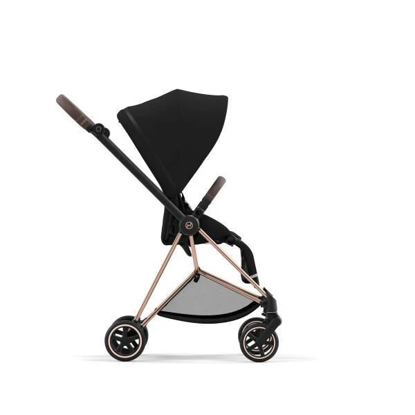 Cybex Mios 3 Stroller - Rose Gold/Brown Frame and Deep Black Seat Pack - Image 3