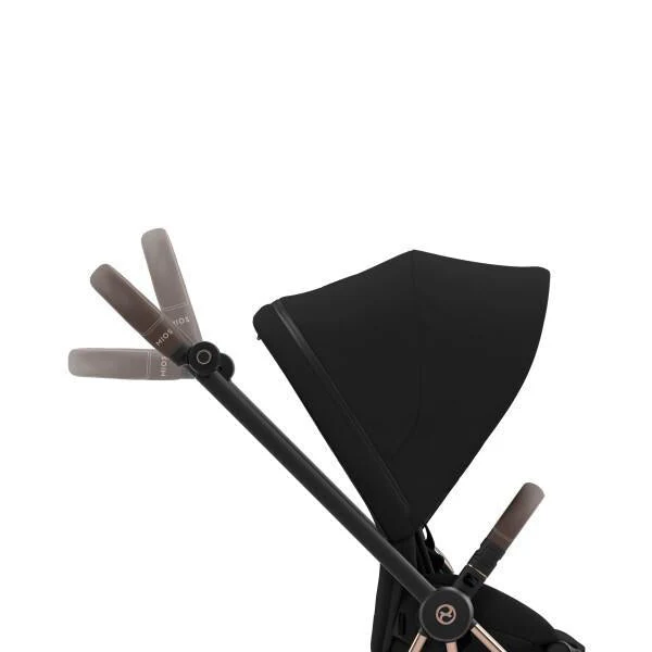 Cybex Mios 3 Stroller - Rose Gold/Brown Frame and Deep Black Seat Pack - Image 7