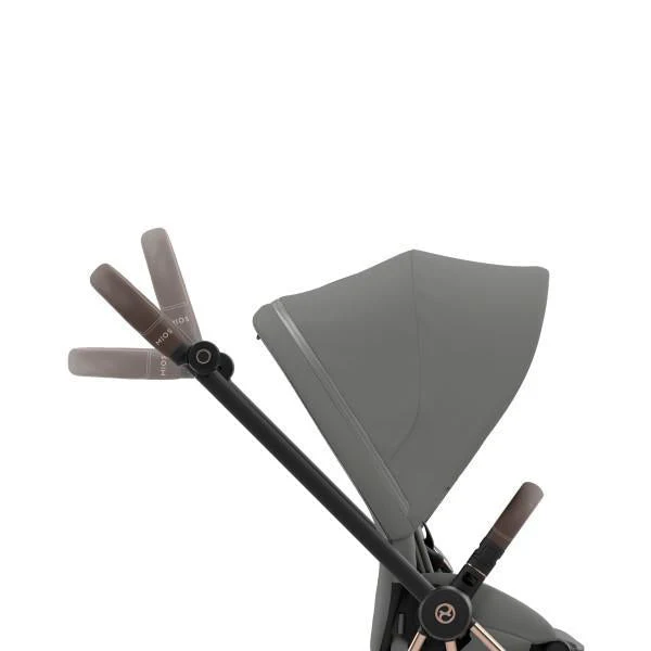 Cybex Mios 3 Stroller - Rose Gold/Brown Frame and Soho Grey Seat Pack - Image 11
