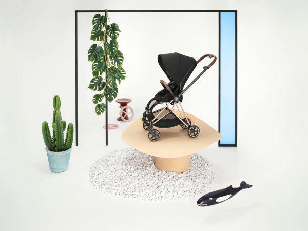 Cybex Mios 3 Stroller - Rose Gold/Brown Frame and Soho Grey Seat Pack - Image 5