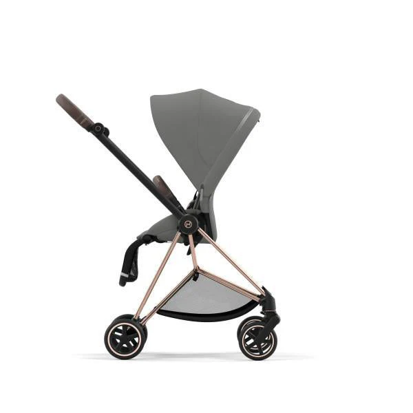 Cybex Mios 3 Stroller - Rose Gold/Brown Frame and Soho Grey Seat Pack - Image 6