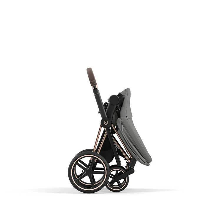 Cybex Priam 4 Complete Stroller Rose Gold Soho Grey - Image 4