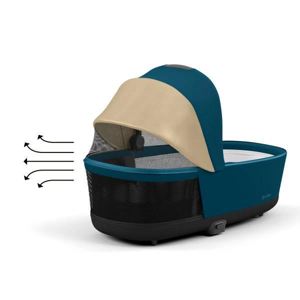 Cybex Priam 4/E-Priam 2 Lux Carry Cot - Mountain Blue - Image 3