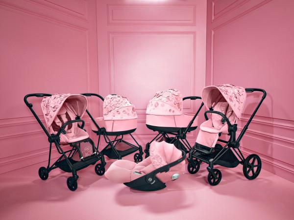 Cybex Priam 4/E-Priam 2 Lux Carry Cot - Simply Flowers Nude Beige - Image 13