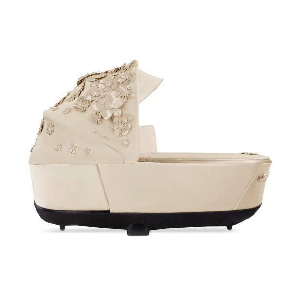 Cybex Priam 4/E-Priam 2 Lux Carry Cot - Simply Flowers Nude Beige - Image 4