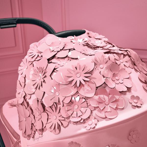 Cybex Priam 4/E-Priam 2 Lux Carry Cot - Simply Flowers Nude Beige - Image 6