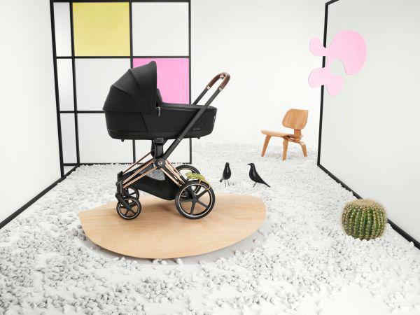 Cybex Priam 4/E-Priam 2 Lux Carry Cot - Soho Grey - Image 2