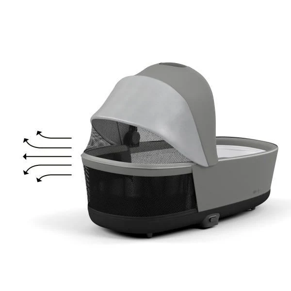 Cybex Priam 4/E-Priam 2 Lux Carry Cot - Soho Grey - Image 3