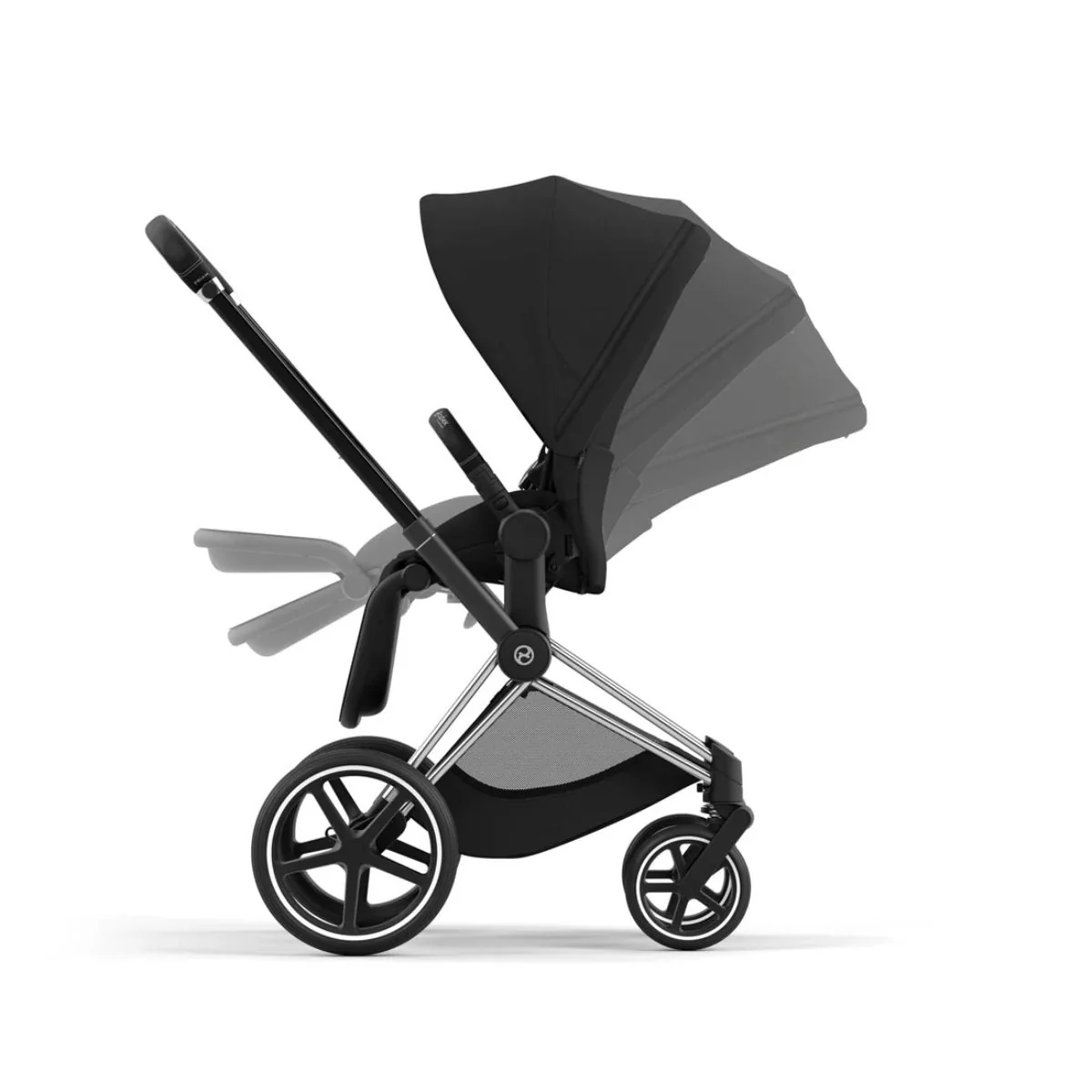 Cybex Priam 4 Stroller - Chrome Black / Sepia Black - Image 2