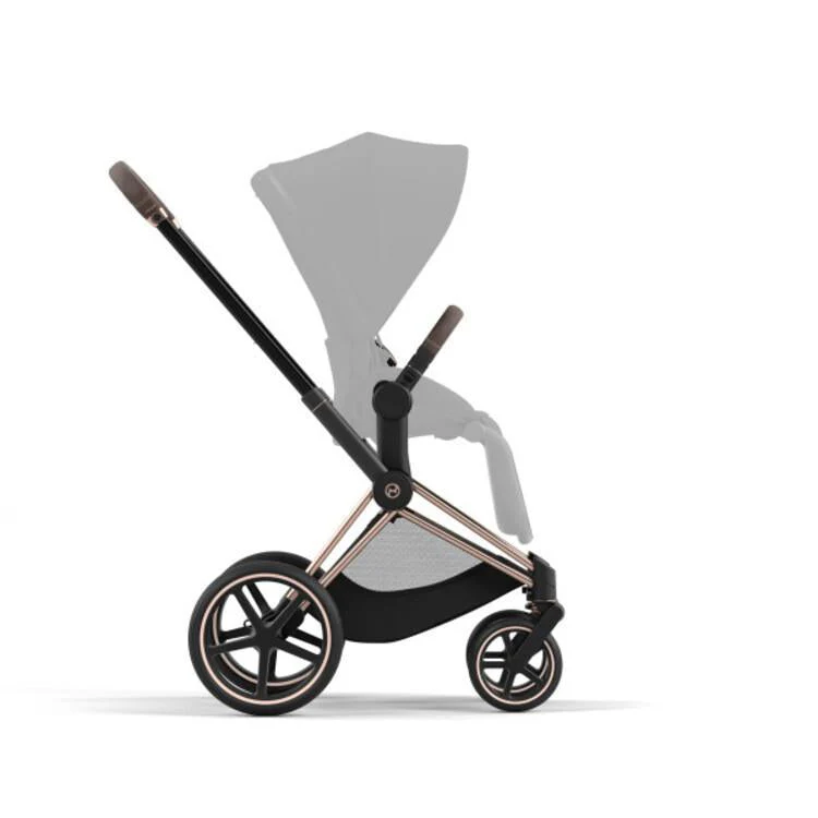 Cybex Priam 4 Stroller Frame - Rose Gold/Brown - Image 3