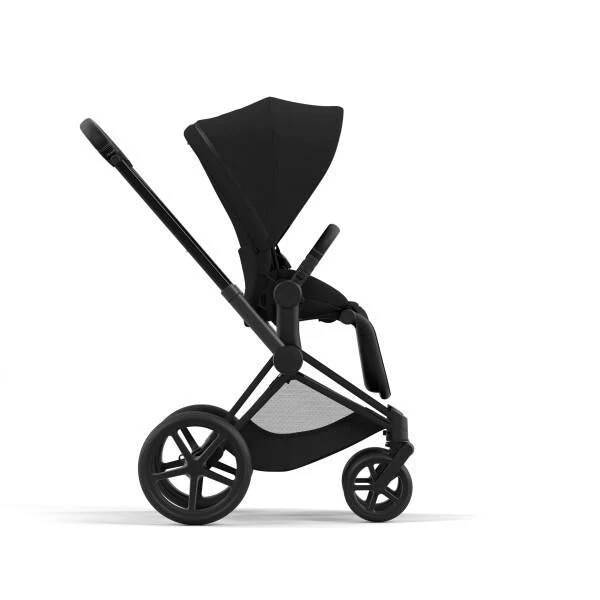 Cybex Priam 4 Stroller - Matte Black/Black Frame and Deep Black Seat Pack - Image 2