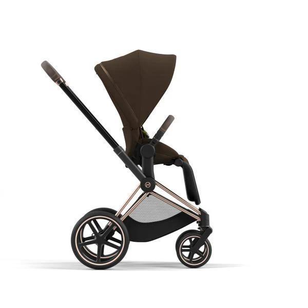 Cybex Priam 4 Stroller - Rose Gold/Brown Frame and Khaki Green Seat Pack - Image 3