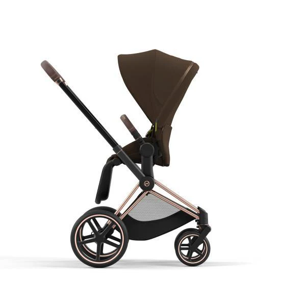 Cybex Priam 4 Stroller - Rose Gold/Brown Frame and Khaki Green Seat Pack - Image 4
