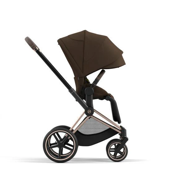 Cybex Priam 4 Stroller - Rose Gold/Brown Frame and Khaki Green Seat Pack - Image 5
