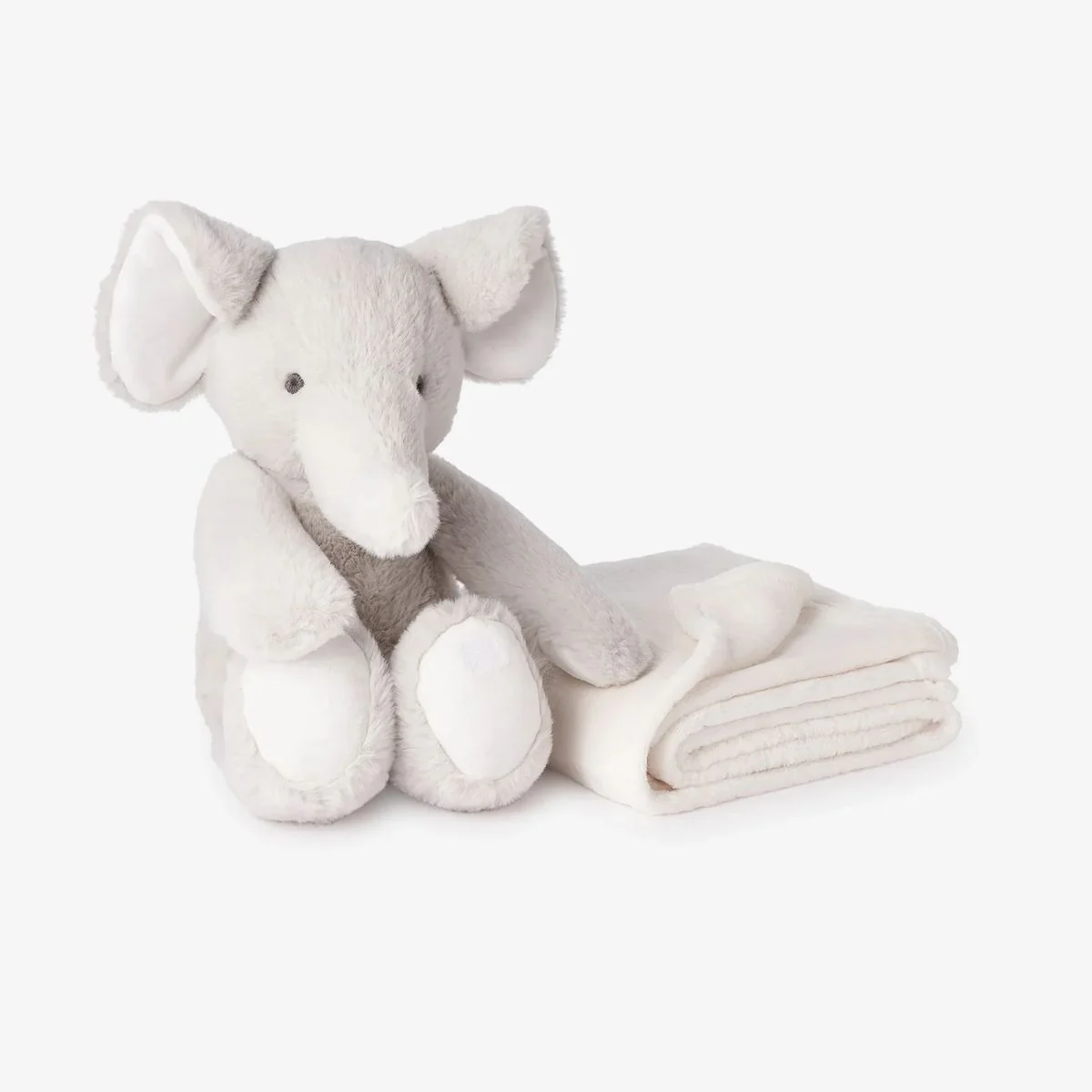 Elegant Baby Elephant Bedtime Huggie Plush Toy with Blanket - Image 3
