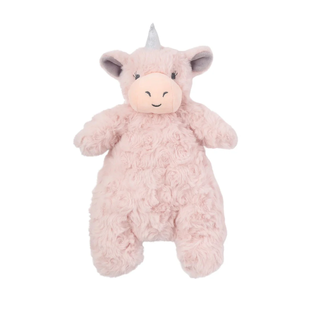 Elegant Baby Luna Unicorn Snuggler Plush Security Blanket w/ Gift Box - Image 2